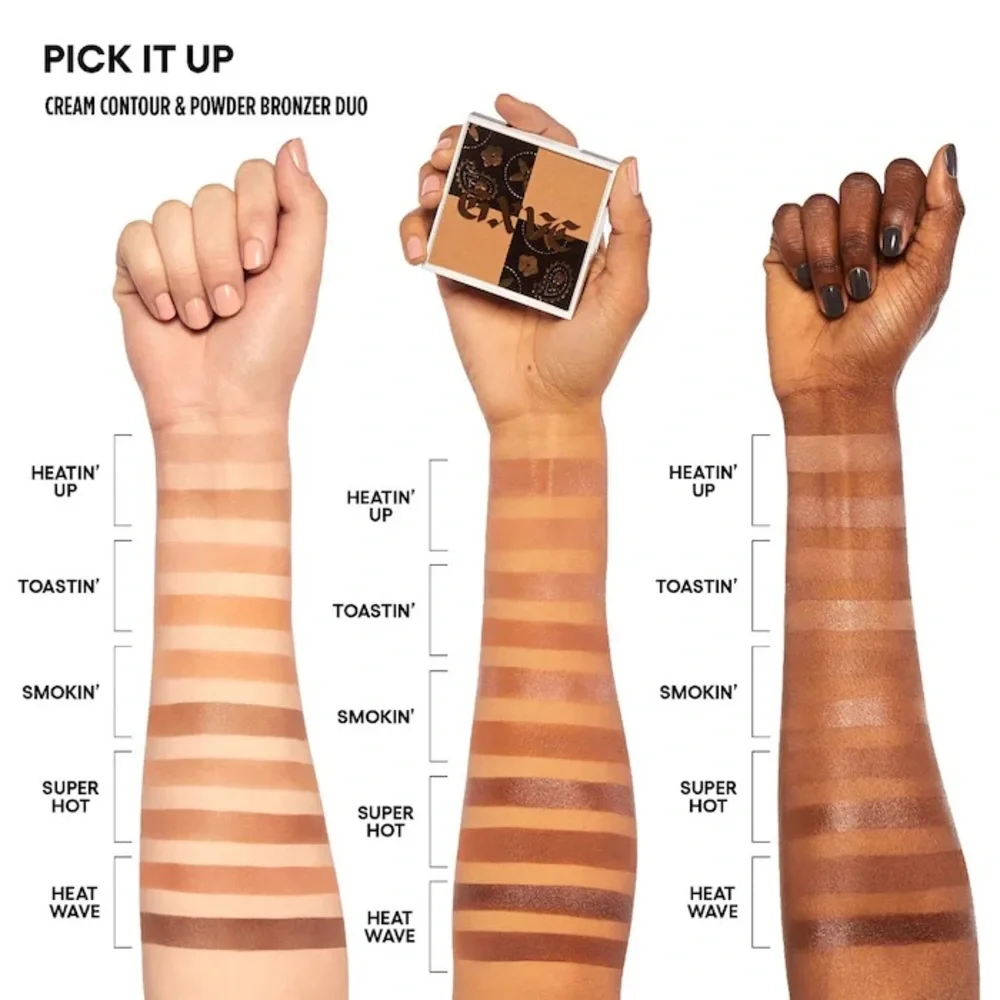 Smokin’ GXVE Pick It Up Cream Contour & Powder Bronzer Duo Medium Brand New